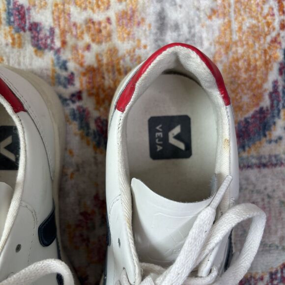 VEJA V-10 White Nautico Sneakers - Picture 6 of 9